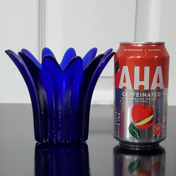 4 1/2" Cobalt Art Glass by Studio Nova made in Portugal 🇵🇹 - Picture 3 of 13